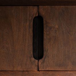 Mueble Tv Marrón Madera de Mango Salón 200 X 40 X 55 cm