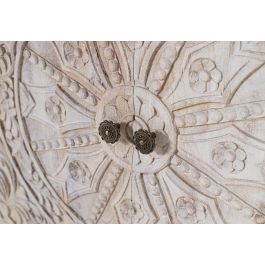 Giner y Colomer Aparador Artesanal en Madera de Mango 4 Puertas con Tiradores Negro Mate