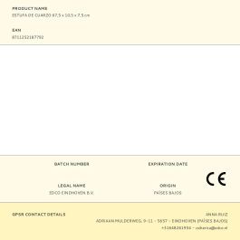 Estufa de cuarzo de pared para exteriores con control remoto, 2000 W 67,5 x 10,5 x 7,5 cm
