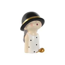 Figura Urban DKD Home Decor Negro Blanco 15 x 26 x 18 cm (2 Unidades)