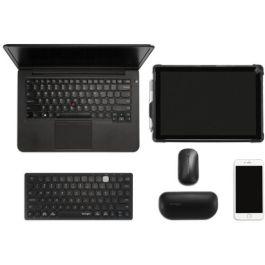 Kensington K75502WW Teclado Multi-Device Dual Inalámbrico Bluetooth QWERTY Negro para Oficina Windows Mac iOS ChromeOS