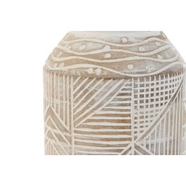 Jarrón Home ESPRIT Blanco Natural Madera de mango Colonial 15 x 15 x 38 cm Jarrón Home ESPRIT Blanco Natural Madera de mango Colonial 15 x 15 x 38 cm