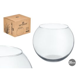 Giftdecor Pecera de Cristal 20 cm - Transparente, con boca de 13,5 cm, ideal para peces o decoración (6 Unidades) Precio: 17.5000001. SKU: B1E3YGA3DB