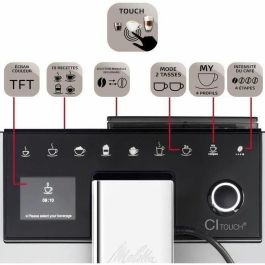Melitta Cafetera CI Touch F630-101 con Molinillo - Plateada