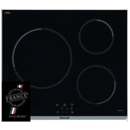 BRANDT TI364B - Placa de cocción independiente - 3 zonas - 3600 W - L60 cm - Negro Precio: 289.99553088. SKU: S7112448