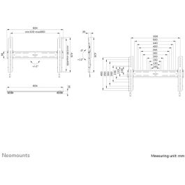Neomounts WL35S-850BL16 Soporte de pared para TV Inclinable 70kg para pantallas de 42-86 pulgadas Negro