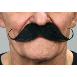 Bigote negro talla única Bigote negro talla única