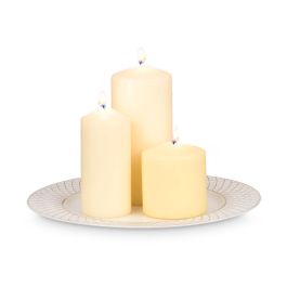 Portavelas Rombos Blanco Envejecido 33 cm Giftdecor - Plastico PP, Color Oro (24 Unidades) Portavelas Rombos Blanco Envejecido 33 cm Giftdecor - Plastico PP, Color Oro (24 Unidades)