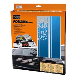 Pegatina Para El Coche Diseño Rayas Azul FO33951 Pegatina Para El Coche Diseño Rayas Azul FO33951