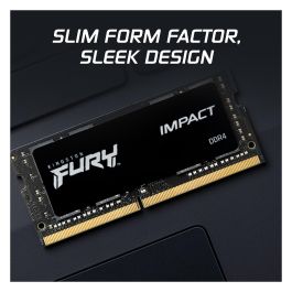 Kingston Memoria RAM FURY Impact 32GB DDR4 3200MHz CL20 SODIMM para Portátil