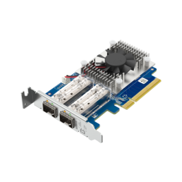 QNAP Tarjeta de expansión de red QXG-10G2SF-NXE, 2 puertos SFP+ 10GbE, PCI Express, compatible con Windows, Linux, Windows Server