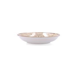 Bidasoa Deneb Hydrozero - Plato Hondo de Porcelana Marrón 20 cm - Set de 6 Unidades - Resistente a Rayaduras y Apilable