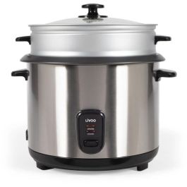 LIVOO DOC293 Olla Arrocera y Vaporera de Acero Inoxidable 2.8L 1000W con Función Mantener Caliente