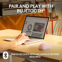 Logitech M240 Ratón Bluetooth Silencioso, 90% Menos Ruido de Clic, 18 Meses Autonomía de Batería, Diseño Ambidextro y Compacto para Viaje