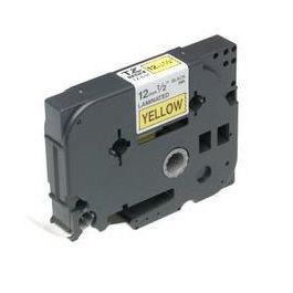 Brother TZ Cinta de Etiquetas Laminada Brillante Negra/Amarilla 12mm Precio: 18.49999976. SKU: B1HEWPDTEM