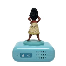 Lexibook Reloj Despertador Luz Nocturna 3D Vaiana Moana Disney con Pantalla LCD Retroiluminada