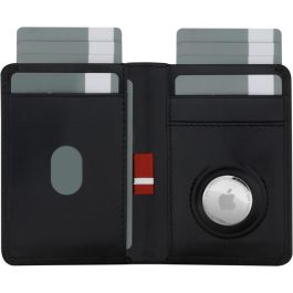 dbramante1928 Cartera Negra de Cuero con Cierre Magnético para 8 Tarjetas - BILLUND SLIM WALLET BIATGTBL1678