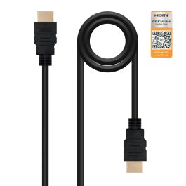 Cable HDMI 2.0 4K Nanocable 10.15.3601-L150/ HDMI Macho - HDMI Macho/ 1.5m/ Certificado/ Negro Precio: 7.88999981. SKU: S0211862