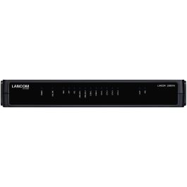 LANCOM 1803VA Router VPN Negro con 5 Puertos Ethernet, Firewall, Soporte VLAN y Voz IP (VoIP)
