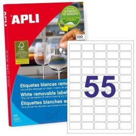 Apli Etiquetas Removibles C-Romos 55 X 100H Blanco 36,8 x 23,8 mm Adhesivo Removible para Inkjet/Láser Precio: 25.7900005. SKU: S8400927