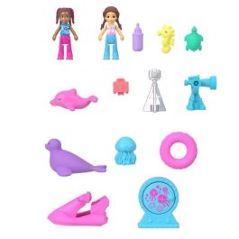 Polly Pocket - Rescate del delfín - Caja de 2 minifiguras y animales HWN96 Polly Pocket - Rescate del delfín - Caja de 2 minifiguras y animales HWN96