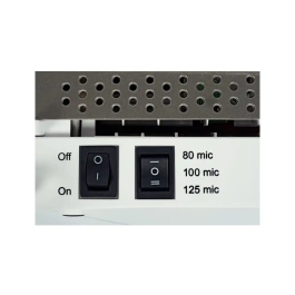 Leitz ILAM OFFICE Plastificadora DIN A4, 2 Rodillos, Hasta 125 micras, Color Blanco/Plata