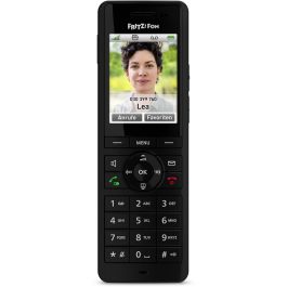 AVM FRITZ!Fon X6 Teléfono DECT Inalámbrico Negro con Contestador Automático, 300 Entradas