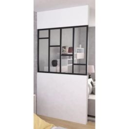 Kit de lamas horizontales - OPTIMUM - Techo fijo de cristal - Al 50 x An 30 cm - Negro
