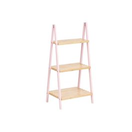 Estantería Escalera 3 Estantes Bambú Rosa Berilo 40x81x30 cm Estantería Escalera 3 Estantes Bambú Rosa Berilo 40x81x30 cm