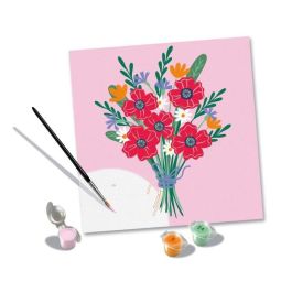 Ravensburger RAV00025519 CreArt Pintar por números Adulto Ramo de Amapolas 20x20 cm