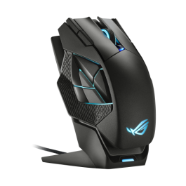 Asus ROG Spatha X Ratón Gaming Inalámbrico+Cable USB 19000 DPI 12 Botones RGB Negro 90MP0220-BMUA00