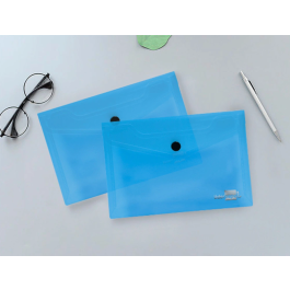 Liderpapel 44232 Carpeta Dossier Polipropileno DIN A6 Azul Translucido