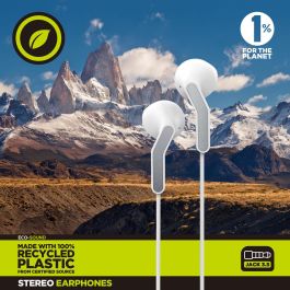 muvit for change auriculares estéreo E56 3.5mm blancos