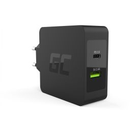 Green Cell Cargador 45W 2-Puertos USB-C/USB 3.0 QC3.0 con Cable USB-C de 2m Negro Precio: 30.79000001. SKU: B15NZWSGNG