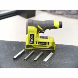 Ryobi AAAOA89485 Grapadora 4V Grapas 6-14mm Clavos 18G hasta 15mm con 1100 Grapas T50 y 250 Clavos 18G