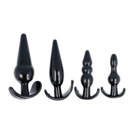 Plug Anal Pick&Love Nº 92 Negro 4 Piezas