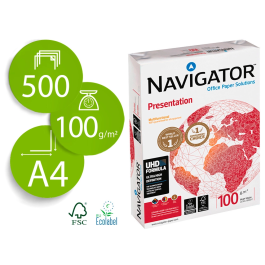 Navigator Papel DIN A4 100 gramos Multiuso Ink-jet y Láser, Paquete 500 Hojas Precio: 9.5000004. SKU: B12P2226ZH