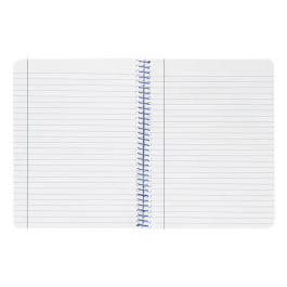 Liderpapel Wonder Cuaderno Espiral A4, Tapa Plástico, 80 Hojas, 90gr, Rayado Horizontal con Margen, Color Amarillo