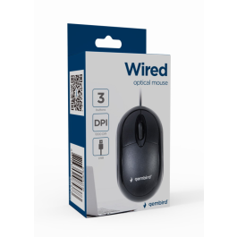 GEMBIRD MUS-U-01 Ratón Ambidextro USB Óptico 1000 DPI Negro Precio: 5.59000035. SKU: S5600921