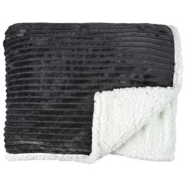 Home Deco Factory Manta Franela Gris 180x220 cm Cocooning Poliéster