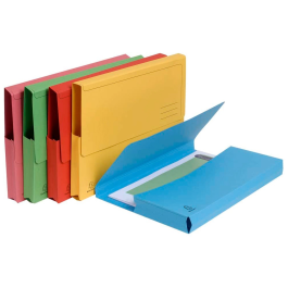 Exacompta Subcarpeta Cartulina con Bolsa DIN A4 Colores Surtidos 290 gr Certificado Blue Angel