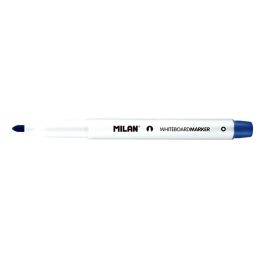 Caja de 12 rotuladores azules ø3,7mm para pizarra blanca milan Caja de 12 rotuladores azules ø3,7mm para pizarra blanca milan