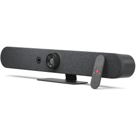 Logitech 960-001339 Rally Bar Mini Sistema de Videoconferencia en Grupo 4K Ultra HD con Zoom 4x, Audio Beamforming, Grafito