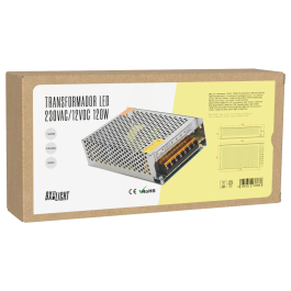 BX3 LIGHT Convertidor Fuente de Alimentacion AC/DC 230V a 24VDC 120W 10A IP20 Transformador para Tiras LED - BX3-TRIP25120W10A