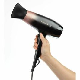Remington Secador de Pelo Rose Shimmer 2200W Negro/Rosa con Gancho para Colgar