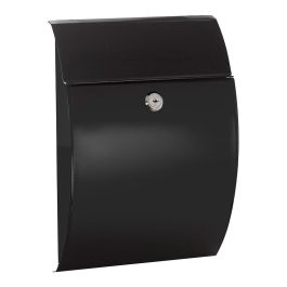 Arregui Buzón Exterior Galán, Individual, Acero Galvanizado Negro, Pequeño S (A5), 21 x 7,5 x 29 cm, Apertura Vertical