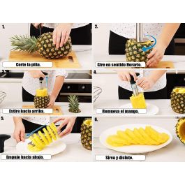 Quttin Descorazonador de Piña - 9.6 cm Ancho x 8.4 cm Alto x 25.4 cm Largo (24 Unidades)