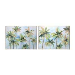 Cuadro Tropical DKD Home Decor Verde Azul 3.5 x 90 x 120 cm (2 Unidades) Precio: 157.79000039. SKU: B1CYCHJVK8