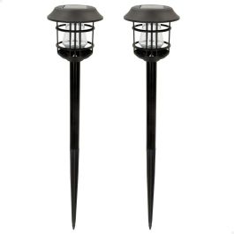 Set de estacas solares de jardín Aktive 2 Piezas Acero Inoxidable Plástico 13 x 55 x 13 cm (4 Unidades) Set de estacas solares de jardín Aktive 2 Piezas Acero Inoxidable Plástico 13 x 55 x 13 cm (4 Unidades)