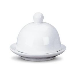 VIEJO VALLE Mantequera Mini con Tapa - Porcelana Blanca para Aperitivos, Colección Mini, Complemento de Vajilla (Set de 6) Precio: 6.7899997. SKU: B18GP2F2PB